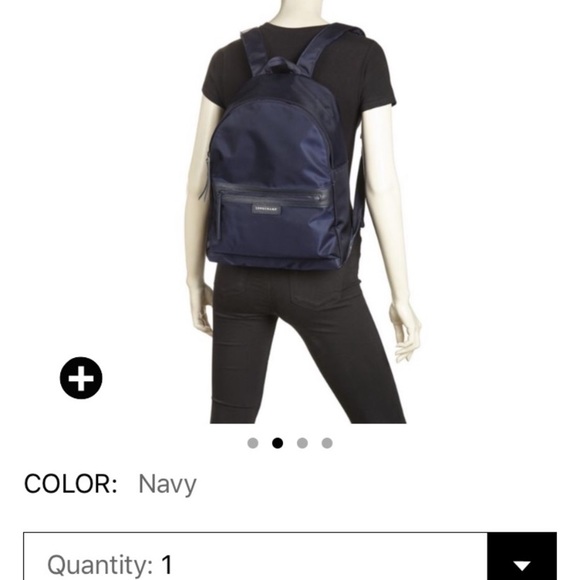NEW Longchamp Le Pliage Neo Backpack in Navy main image 5